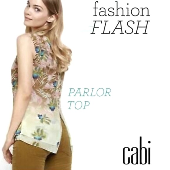 CAbi Tops - CAbi Size M Parlor Top #5216 Exotic Tropical 2017